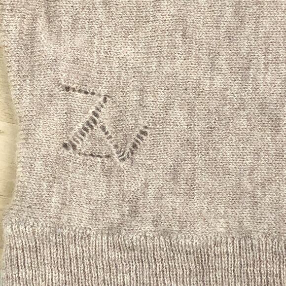 Zadig & Voltaire Sweater Womens Small Wool Cashmere Pullover Sequin Elbow Patch - Picture 13 of 16